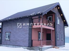 Современный брусовой дом для круглогодичного проживания в деревне Рязанцево Боровского района Калужской области.  